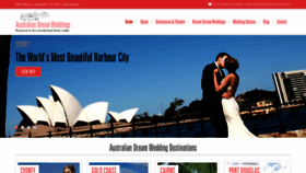 What Australianwedding.com website looked like in 2020 (4 years ago)