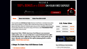 What Acrbonuscode.com website looked like in 2020 (4 years ago)