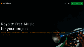 What Audiohub.com website looked like in 2020 (4 years ago)