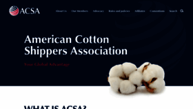 What Acsa-cotton.org website looked like in 2020 (4 years ago)