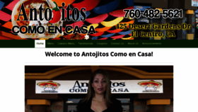 What Antojitoscomoencasa.com website looked like in 2020 (4 years ago)