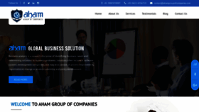 What Ahamgroupofcompanies.com website looked like in 2020 (4 years ago)