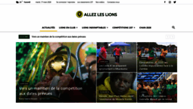 What Allezleslions.net website looked like in 2020 (4 years ago)