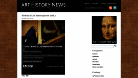 What Arthistorynews.com website looked like in 2020 (4 years ago)