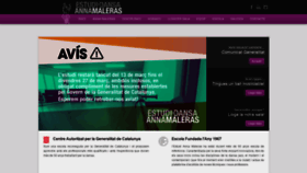 What Annamaleras.com website looked like in 2020 (4 years ago)