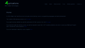 What Applications.ge website looked like in 2020 (5 years ago)