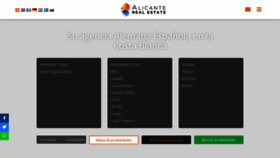 What Alicante-realestate.com website looked like in 2020 (4 years ago)