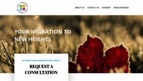 What Allseasonsmigration.com website looked like in 2020 (4 years ago)