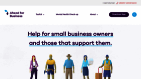 What Aheadforbusiness.org.au website looked like in 2020 (4 years ago)