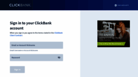 What Accounts.clickbank.com website looked like in 2020 (4 years ago)