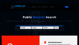 What Absolutepeoplesearch.com website looked like in 2020 (4 years ago)