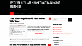 What Affiliatemarketingtrainings.org website looked like in 2020 (5 years ago)