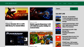 What Apkmodplay.com website looked like in 2020 (4 years ago)