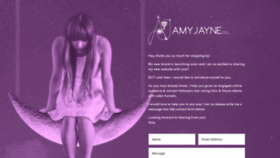 What Amyjayne.co website looked like in 2020 (4 years ago)