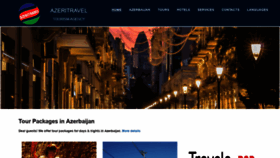 What Azeritravel.az website looked like in 2020 (4 years ago)