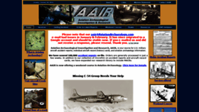 What Aviationarchaeology.com website looked like in 2020 (4 years ago)