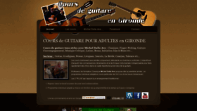 What Apprendrelaguitare.com website looked like in 2020 (4 years ago)