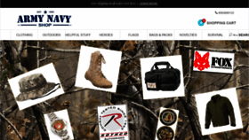 What Armynavyshop.com website looked like in 2020 (4 years ago)