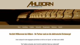 What Ahlborn-orgeln.de website looked like in 2020 (5 years ago)