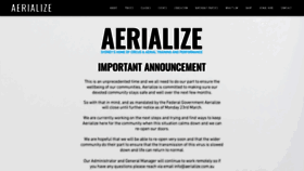 What Aerialize.com.au website looked like in 2020 (4 years ago)