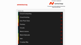 What Animecloud.org website looked like in 2020 (4 years ago)