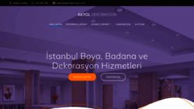 What Akyoldekorasyon.com website looked like in 2020 (4 years ago)