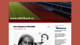 What Atletikauh.cz website looked like in 2020 (4 years ago)