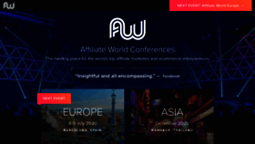 What Affiliateworldconferences.com website looked like in 2020 (4 years ago)