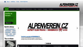 What Alpenverein.cz website looked like in 2020 (4 years ago)