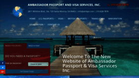 What Ambassadorvip.com website looked like in 2020 (4 years ago)