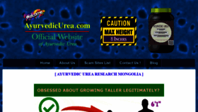 What Ayurvedicurea.com website looked like in 2020 (4 years ago)