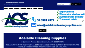 What Adelaidecleaningsupplies.com website looked like in 2020 (4 years ago)