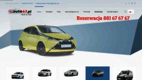 What Auto67.pl website looked like in 2020 (4 years ago)