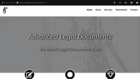 What Advancedlegaldocuments.com website looked like in 2020 (4 years ago)