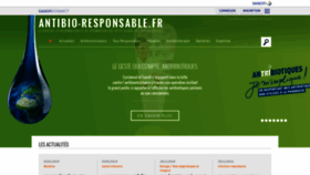 What Antibio-responsable.fr website looked like in 2020 (4 years ago)