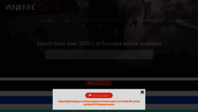 What Animeout.com website looked like in 2020 (4 years ago)