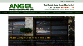 What Angelgaragedoors.com website looked like in 2020 (4 years ago)
