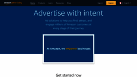 What Advertising.amazon.ca website looked like in 2020 (5 years ago)
