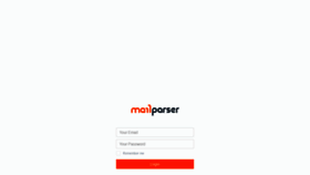 What App.mailparser.io website looked like in 2020 (4 years ago)