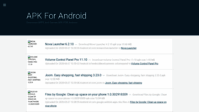 What Apkforandroid.org website looked like in 2020 (4 years ago)