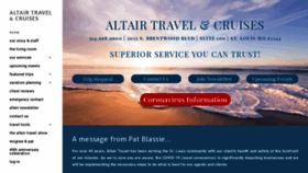 What Altairtravel.com website looked like in 2020 (4 years ago)
