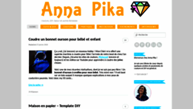 What Annapika.com website looked like in 2020 (4 years ago)