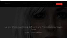 What Areya.de website looked like in 2020 (4 years ago)