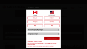 What Aircanada.com website looked like in 2020 (4 years ago)
