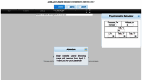 What Ashrae-meteo.info website looked like in 2020 (5 years ago)