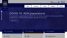 What Aoa.org.au website looked like in 2020 (4 years ago)