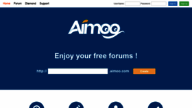 What Aimoo.com website looked like in 2020 (4 years ago)