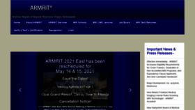 What Armrit.org website looked like in 2020 (4 years ago)