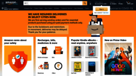 What Amezon.in website looked like in 2020 (5 years ago)