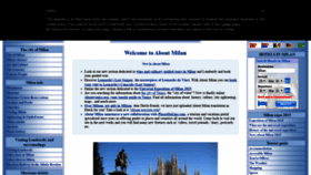 What Aboutmilan.com website looked like in 2020 (4 years ago)